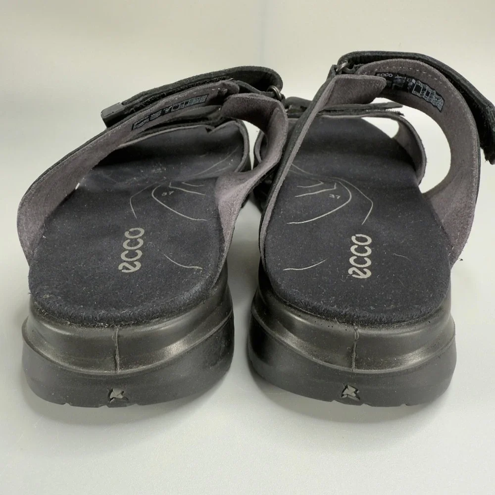 Ecco Offroad Womens US 6 - 6.5 6 1/2 EU 37 Sandals Black Adjustable Strappy Shoe - Picture 5 of 16